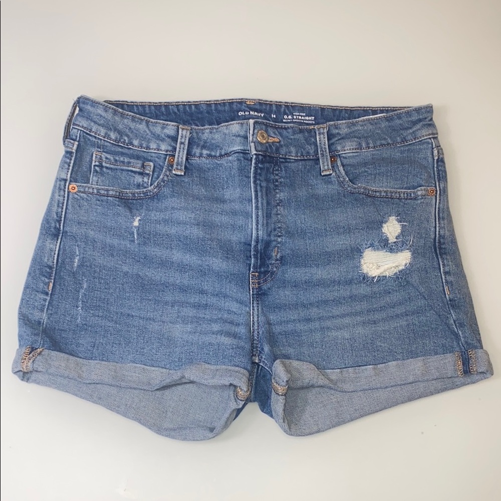 Old Navy High-Rise O.G straight Shorts 14